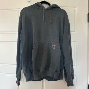 Carhartt Sweatshirt Men's L Gray/Blue Pullover